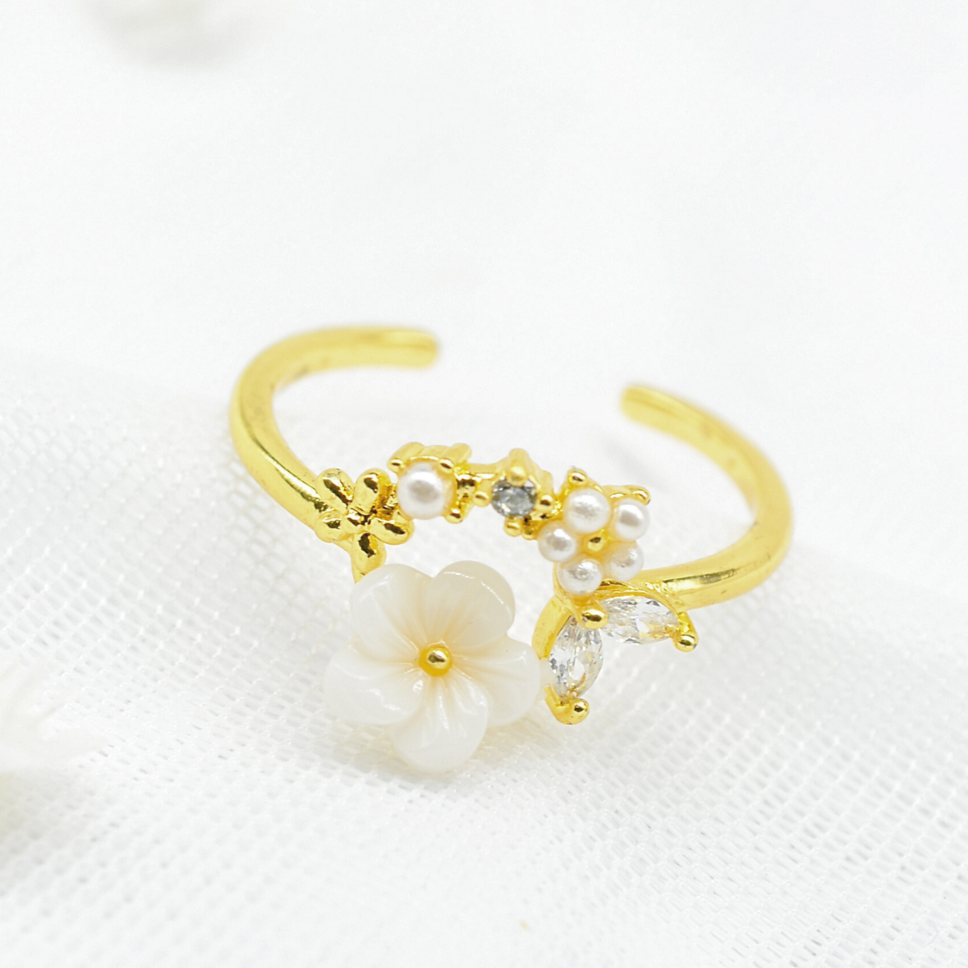 anillo jardín de nácar