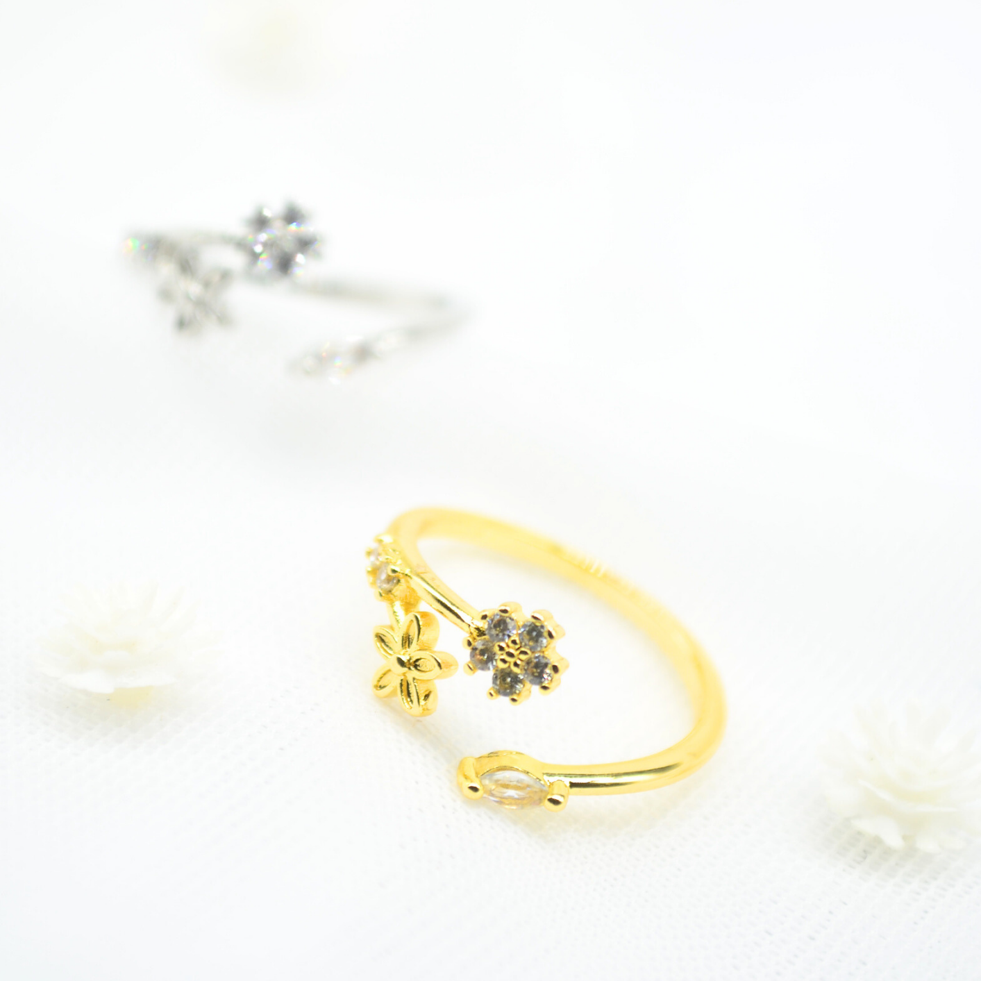 anillo trilogía floral