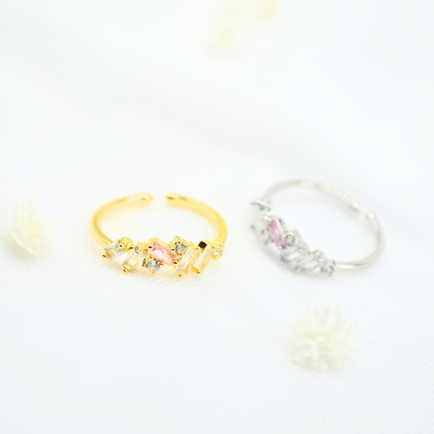 anillo mosaico rosa
