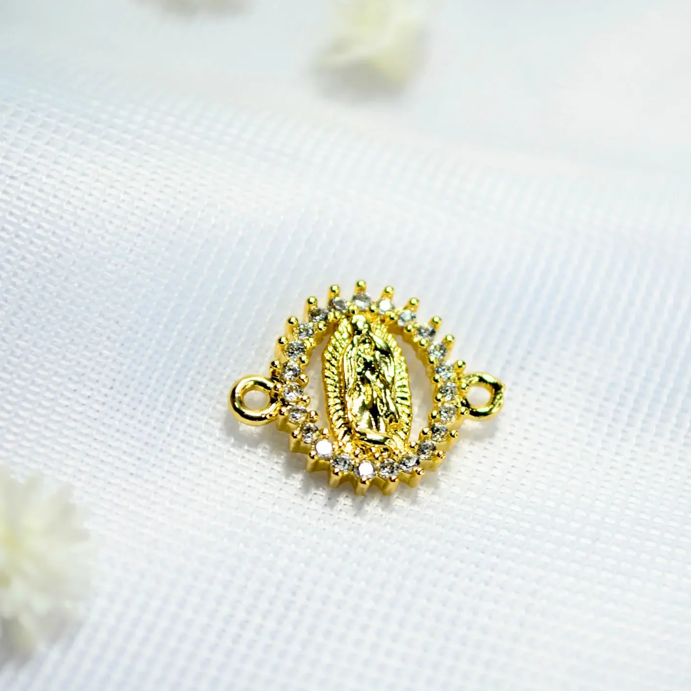 dije para pulsera medalla virgen de guadalupe
