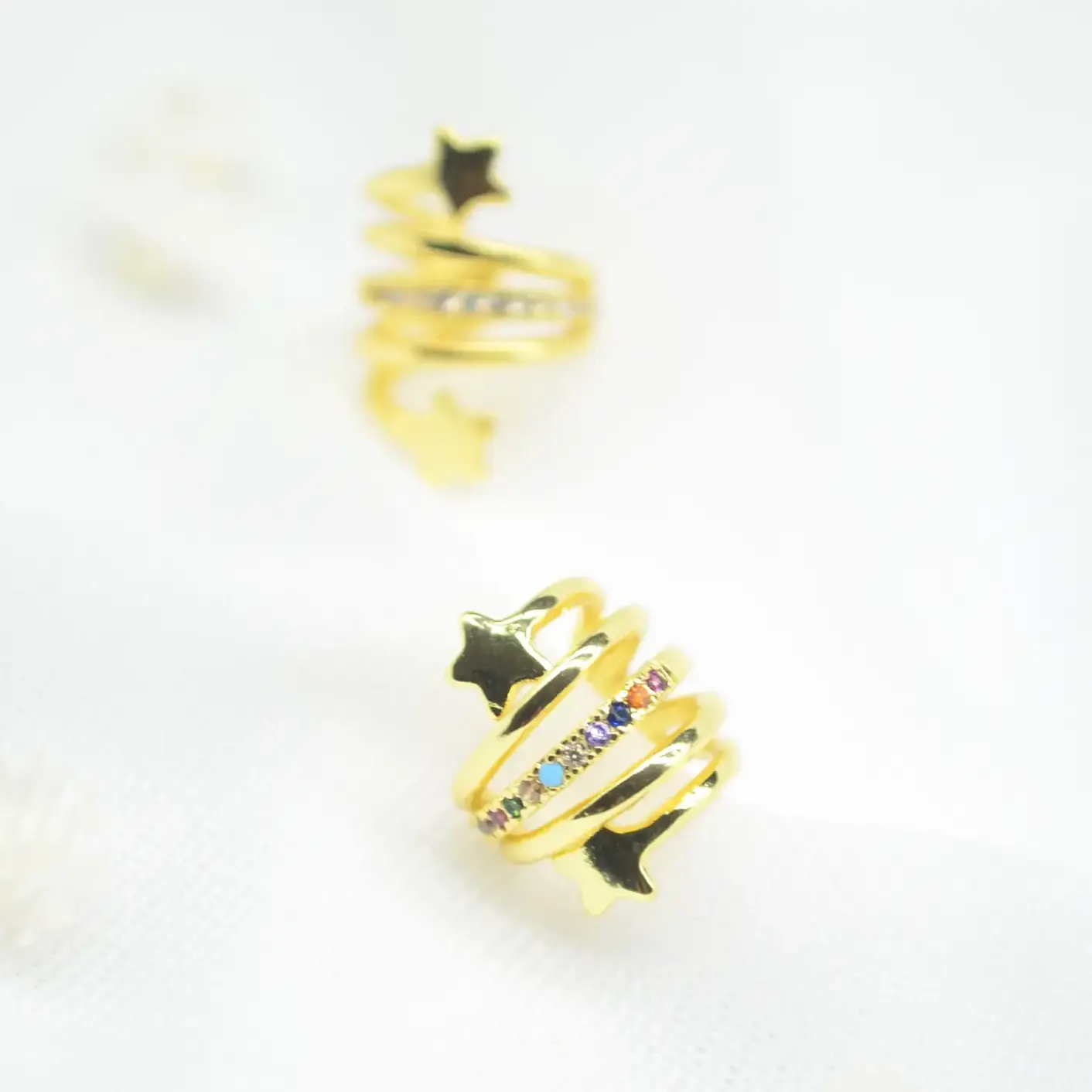 earcuff espiral estelar