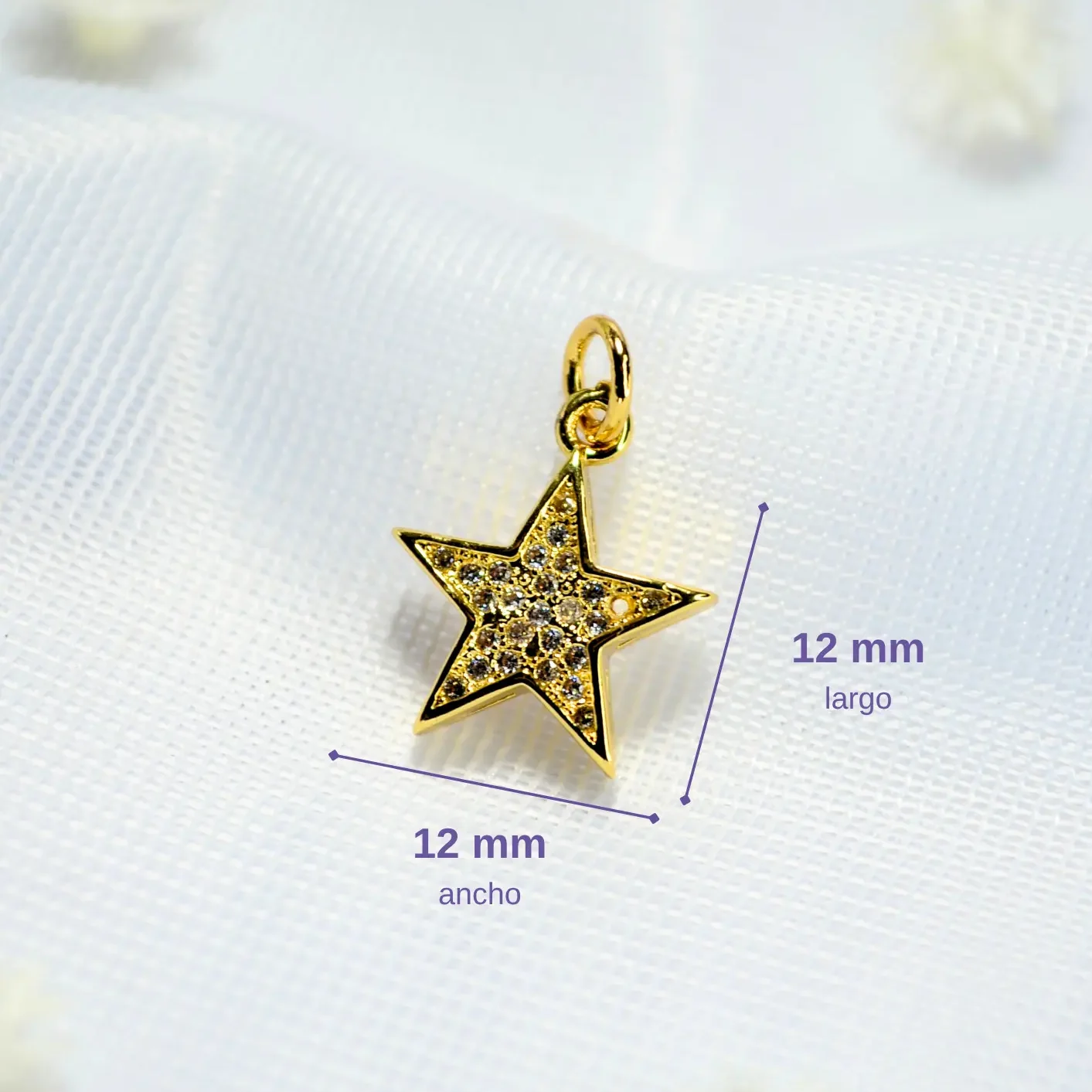 dije para cadena estrella circones. dije para cadena estrella circones.