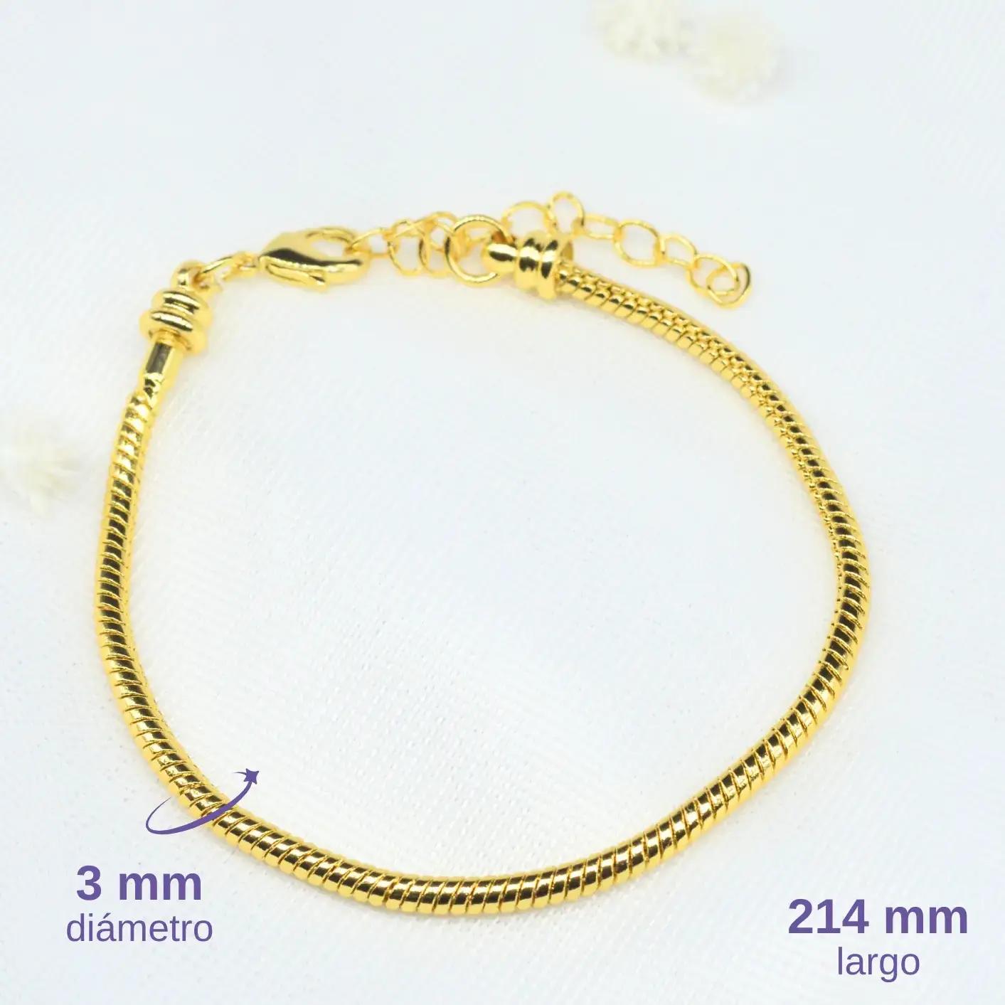 pulsera base para charms pulsera base para charms
