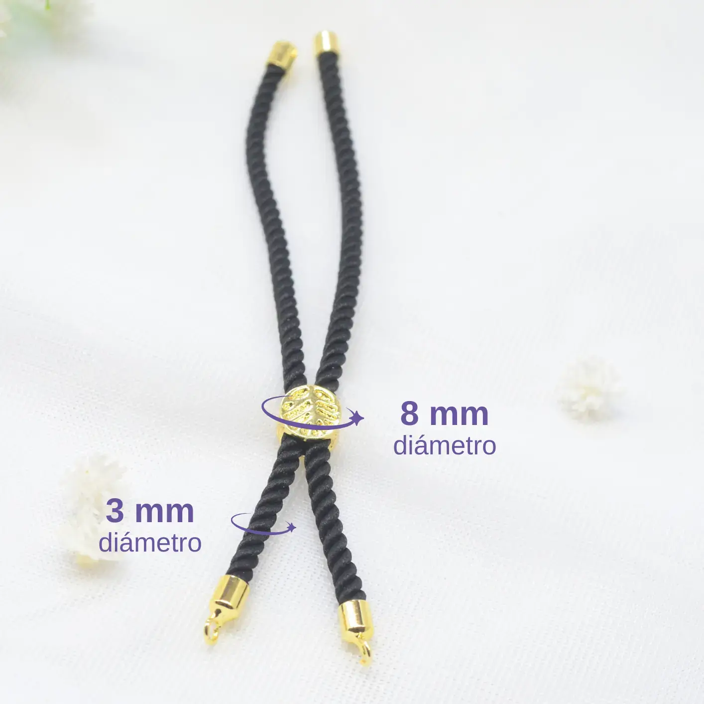 pulsera de cordón tejido para ensamble pulsera de cordón tejido para ensamble