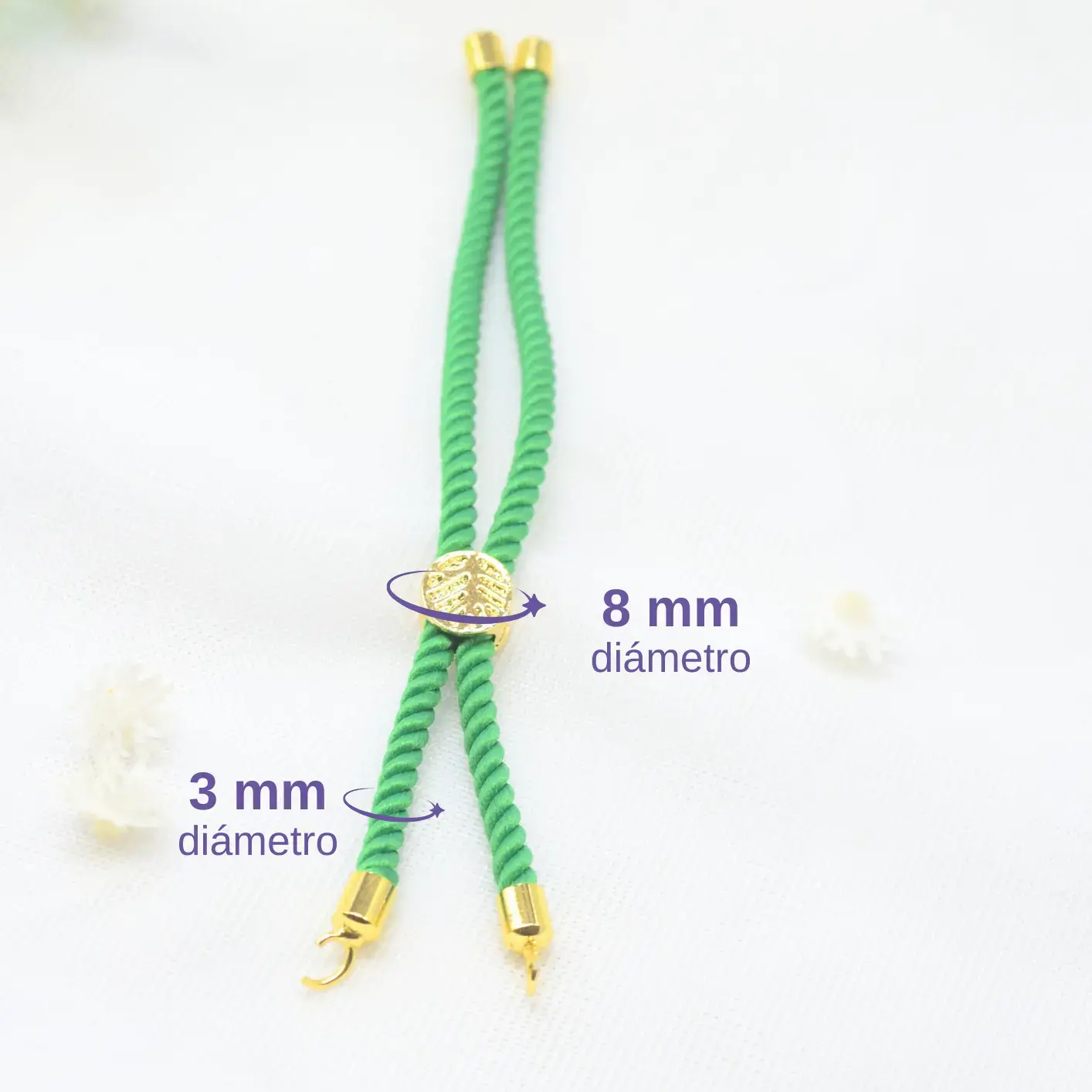 pulsera de cordón tejido para ensamble pulsera de cordón tejido para ensamble