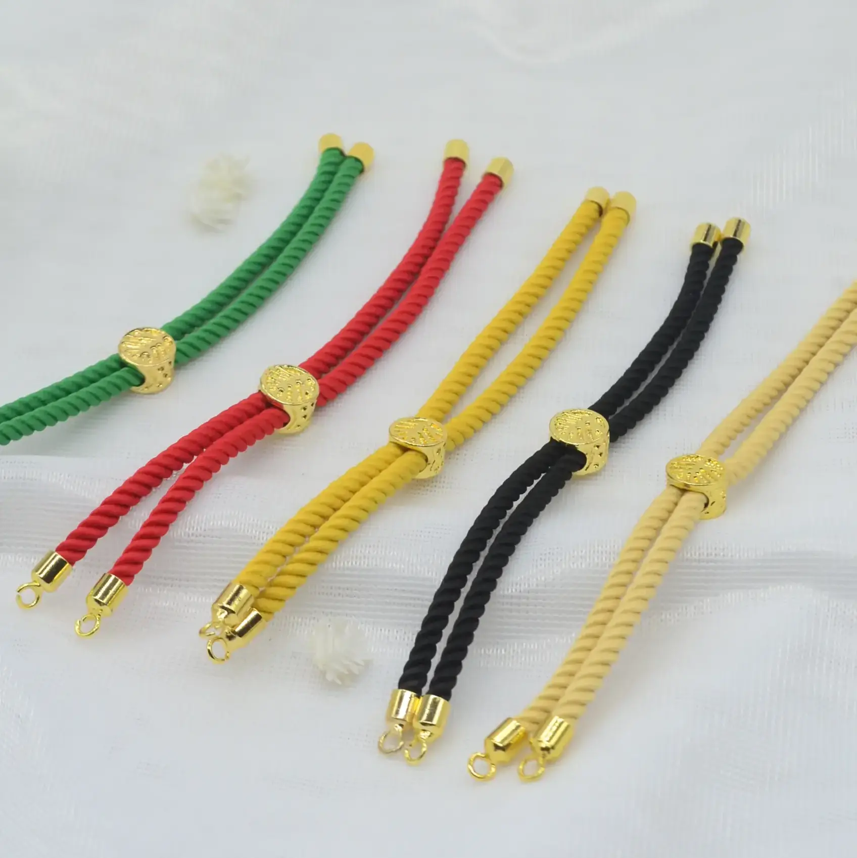 pulsera de cordón tejido para ensamble