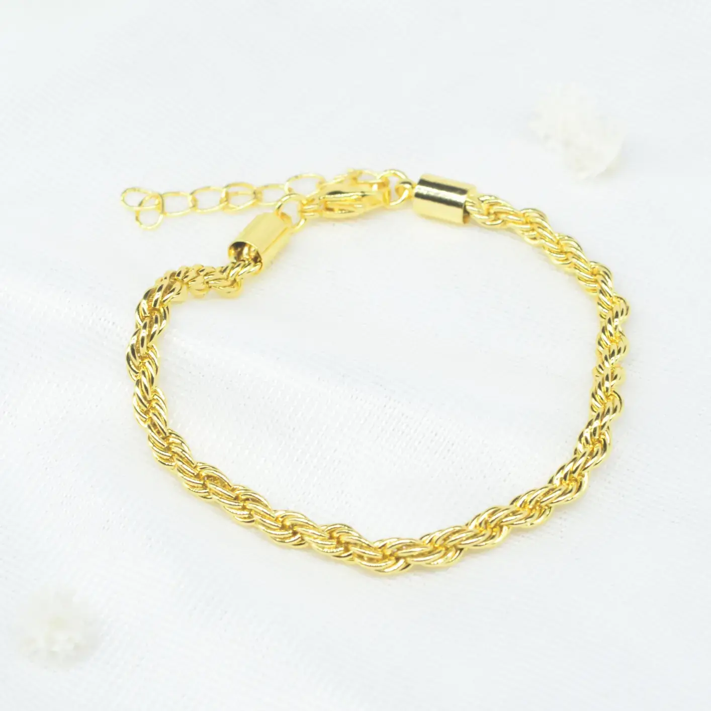 pulsera de cadena de cordón 4mm