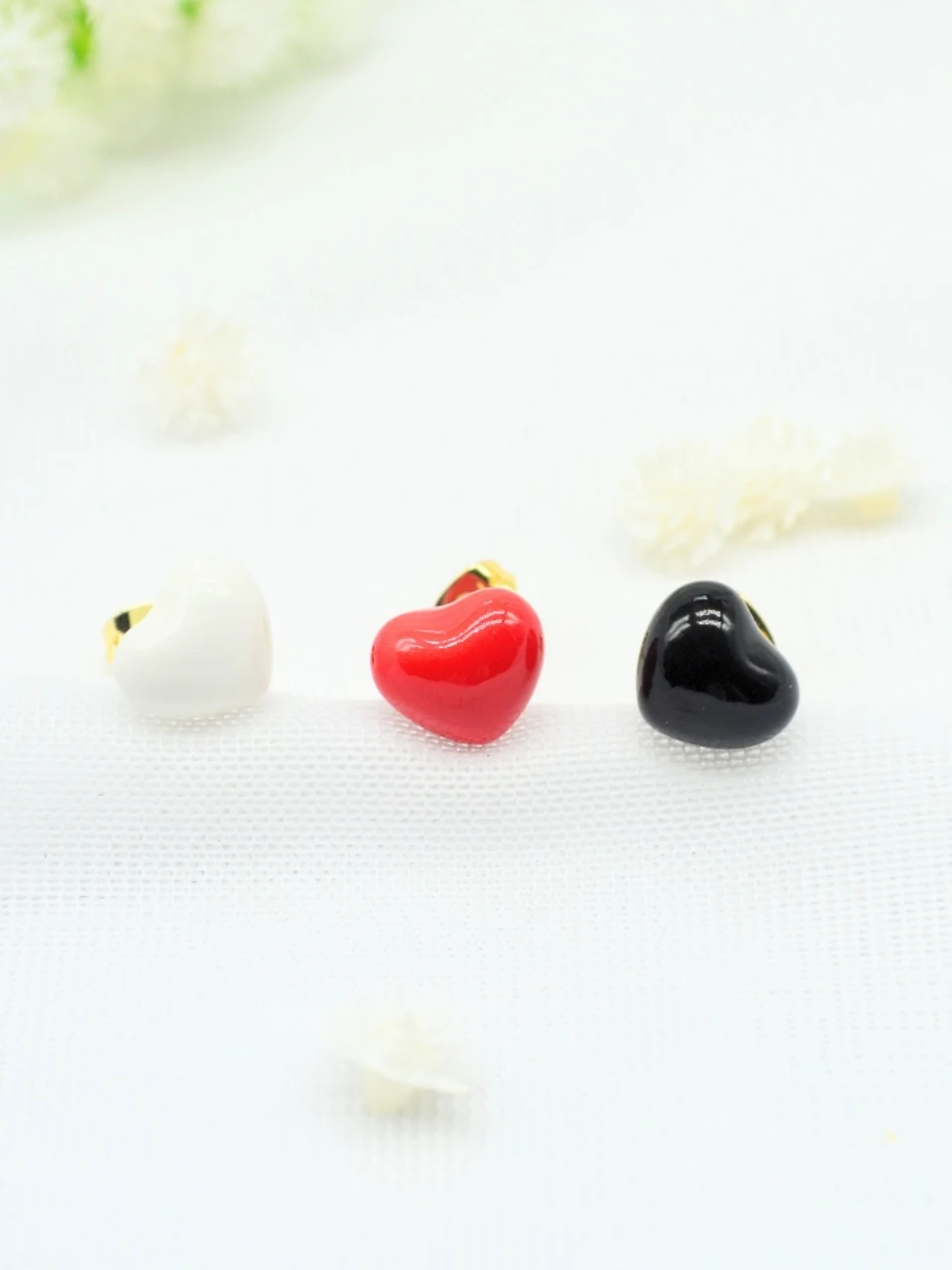 Topos de Corazón Abombado Esmaltado