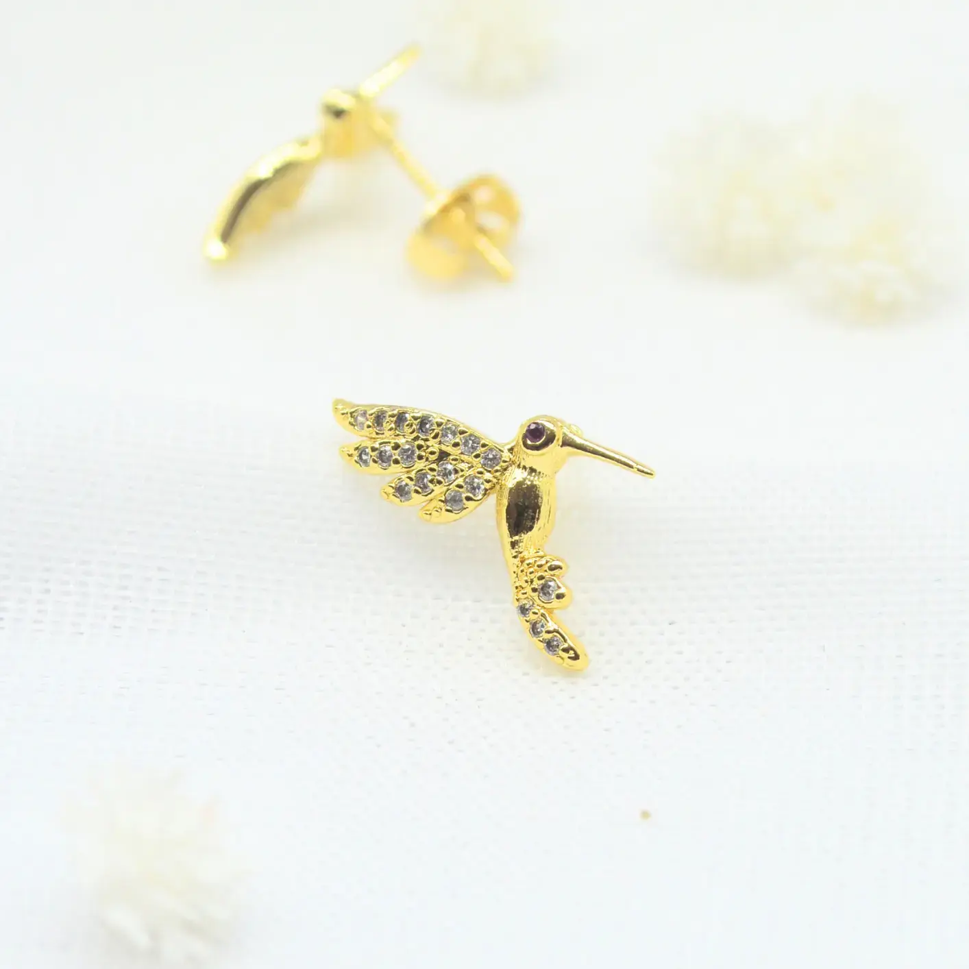 topos de colibrí con circones.
